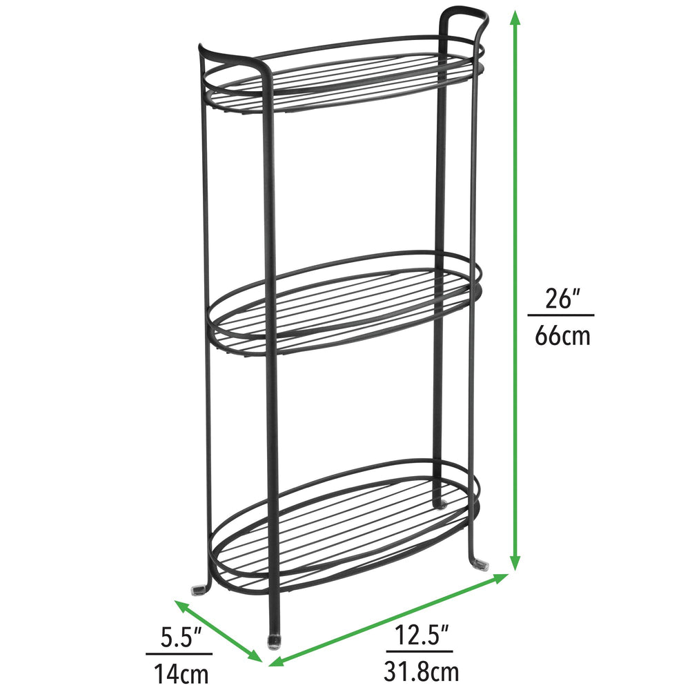 Vertical Standing Basket Storage Tower for Kitchen Bathroom Living