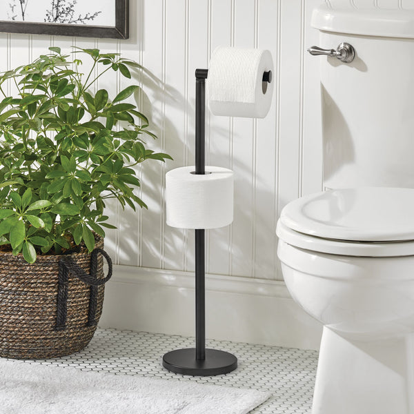 Industrial Bathroom Toilet Paper Holder Stand