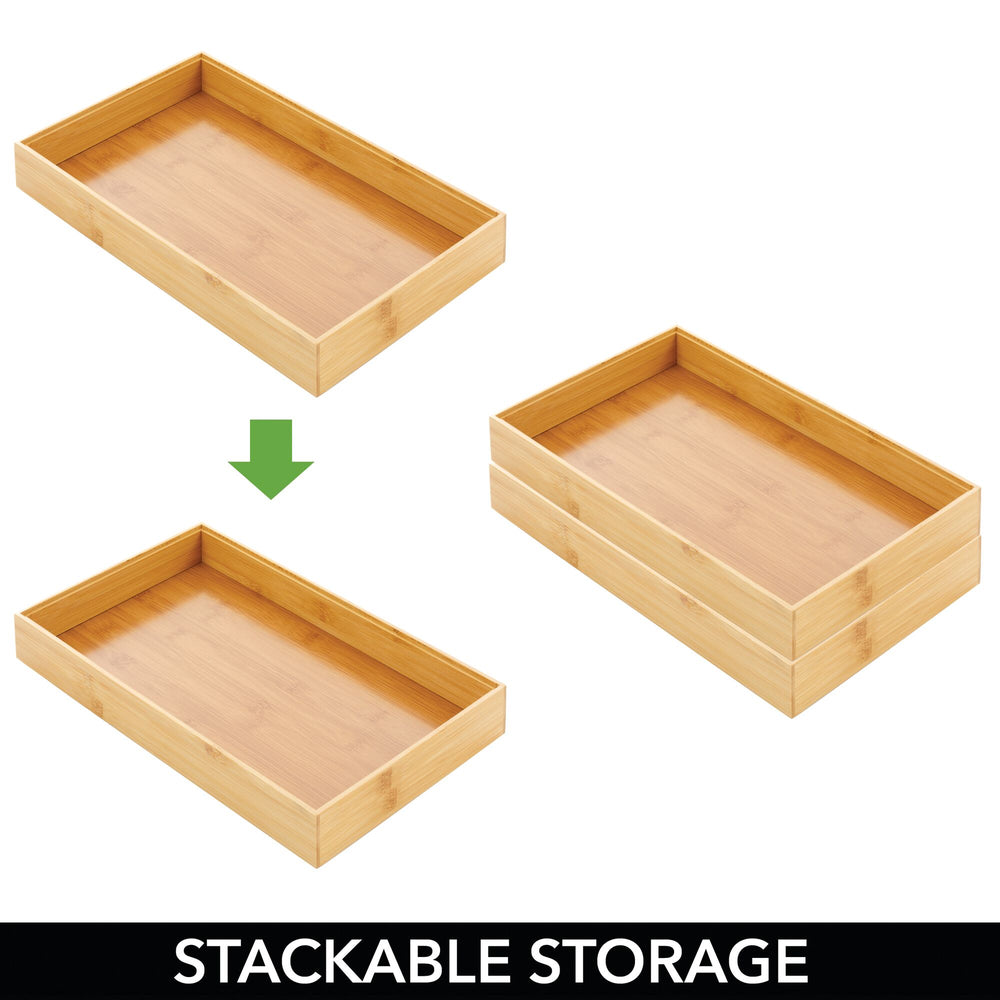 Stackable Bamboo Organizer Boxes - Wholesale Bamboo Products