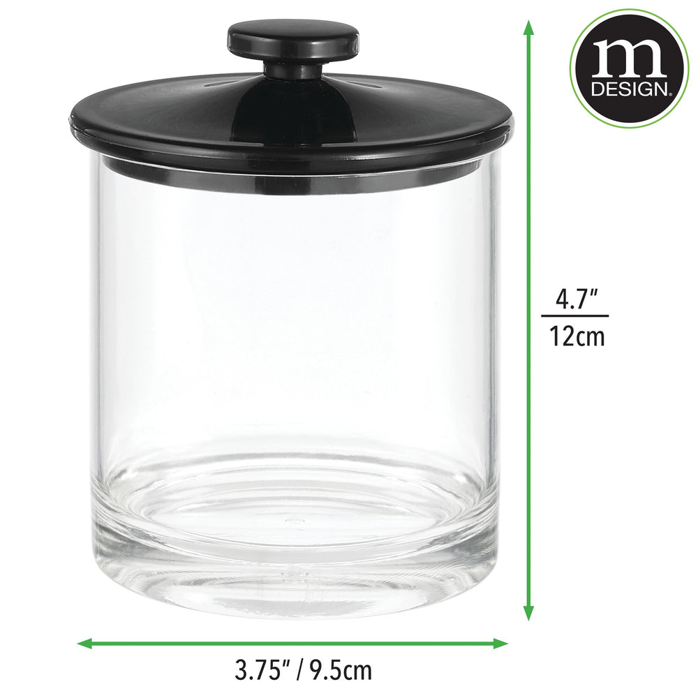 mDesign Kitchen Airtight Apothecary Acrylic Canister Jar, Set of 6